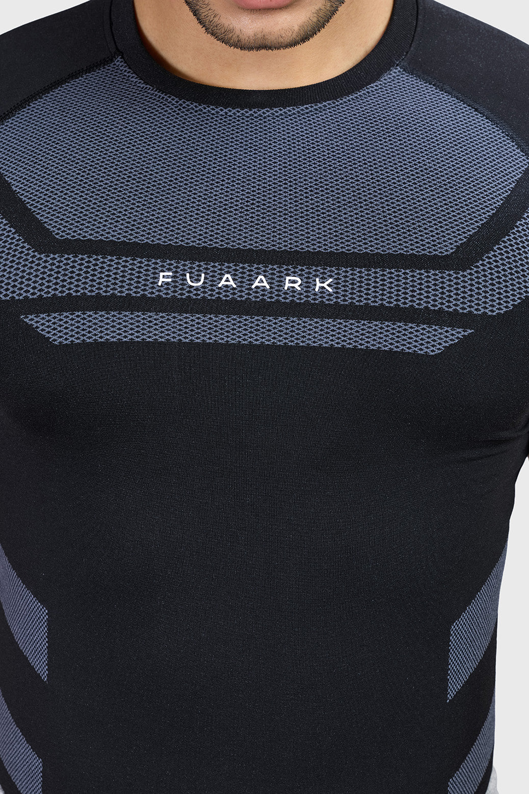 Flux Seamless T-shirt Black/Light Grey