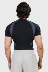Flux Seamless T-shirt Black/Light Grey