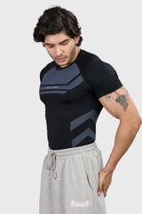 Flux Seamless T-shirt Black/Light Grey