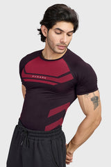 Flux Seamless T-shirt Black/Red
