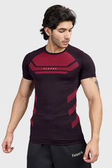 Flux Seamless T-shirt Black/Red