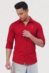Aero Fullsleeves Shirt Deep Red
