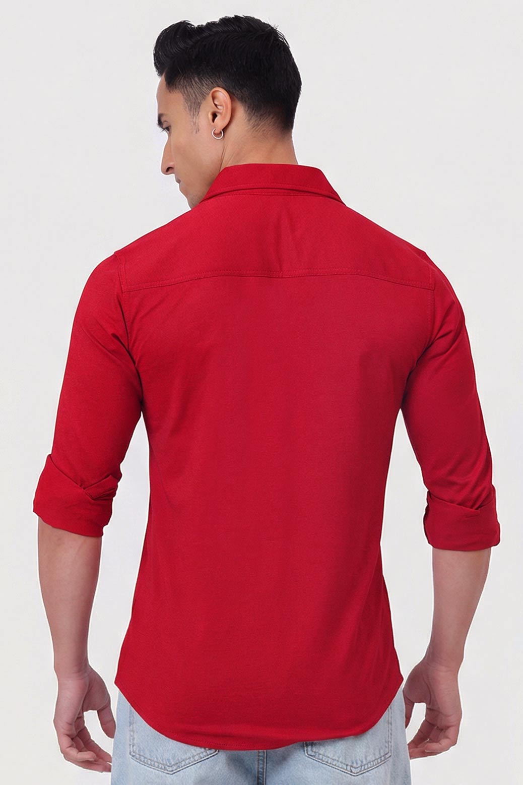 Aero Fullsleeves Shirt Deep Red