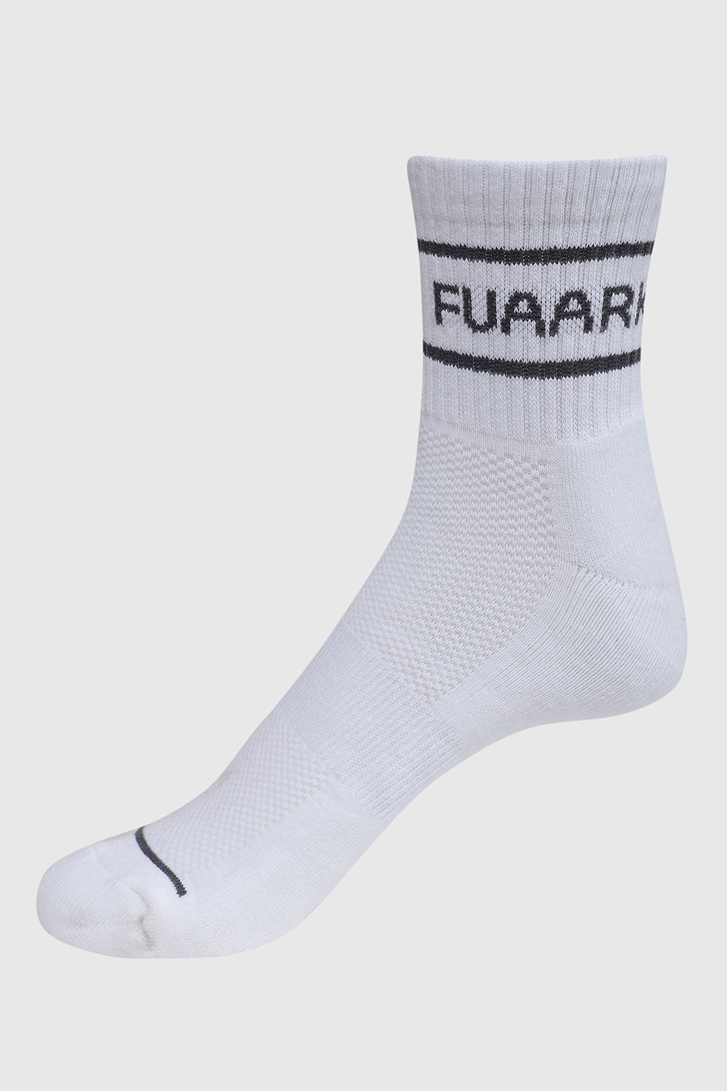 Legacy Quarter Socks White/Dark Grey