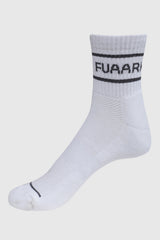 Legacy Quarter Socks White/Dark Grey