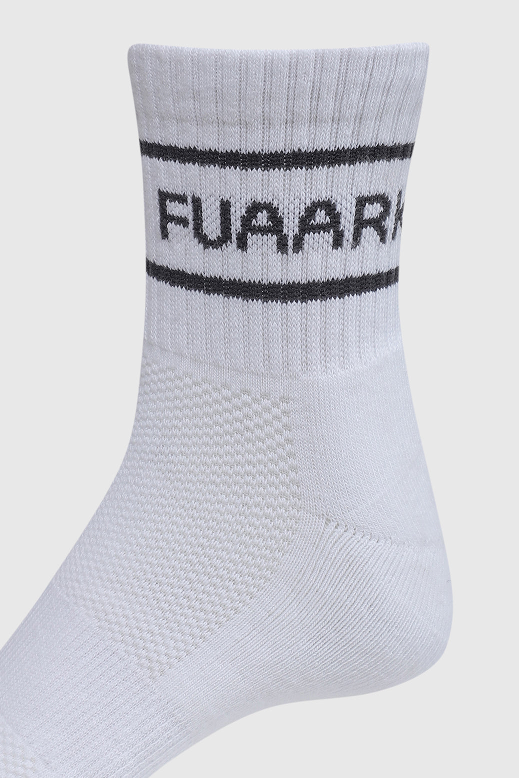 Legacy Quarter Socks White/Dark Grey