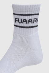Legacy Quarter Socks White/Dark Grey