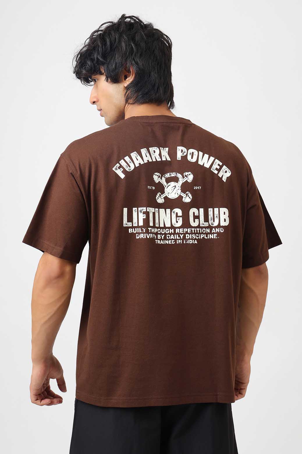 Power Oversized T-shirt Coffee