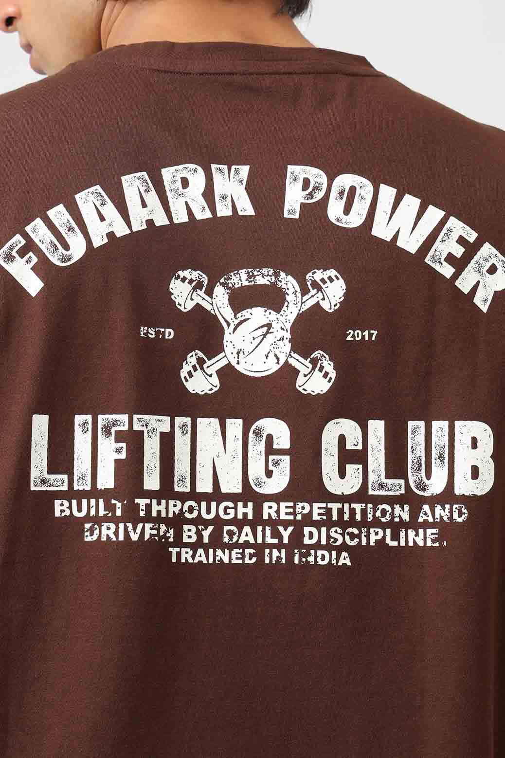 Power Oversized T-shirt Coffee