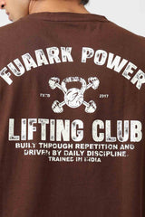 Power Oversized T-shirt Coffee