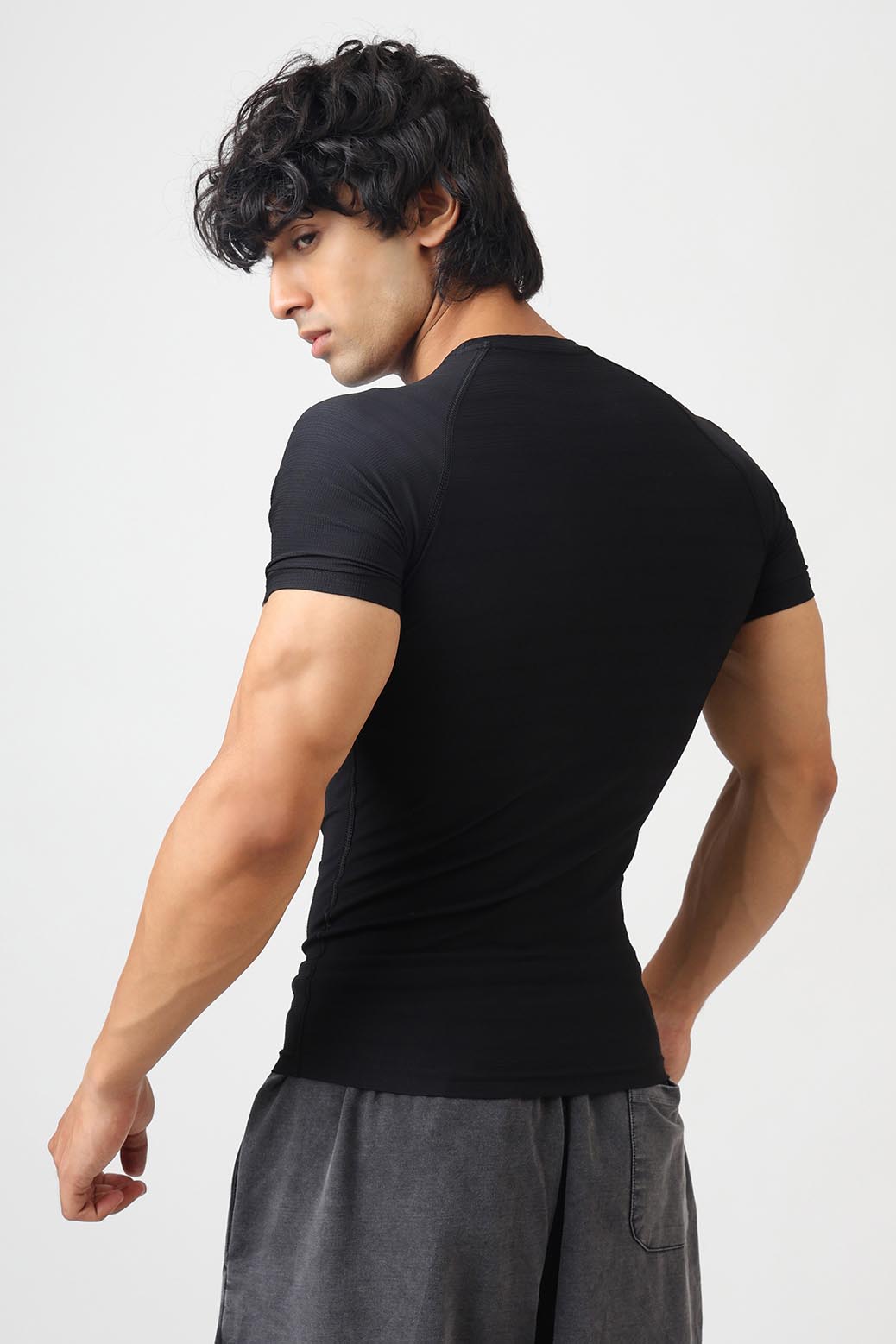 Structure Compression T-shirt Black