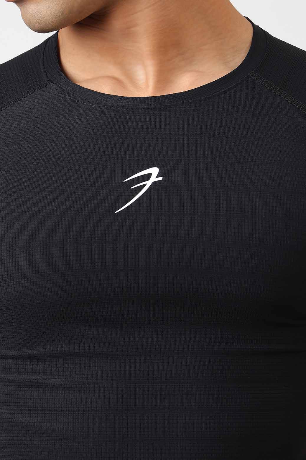 Structure Compression T-shirt Black