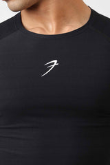 Structure Compression T-shirt Black