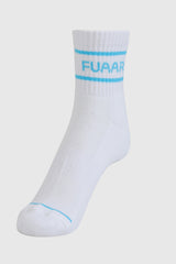 Legacy Quarter Socks White/Blue