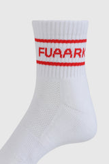 Legacy Quarter Socks White/Red