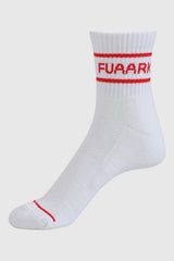 Legacy Quarter Socks White/Red