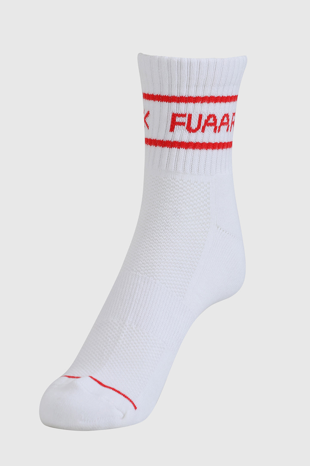 Legacy Quarter Socks White/Red