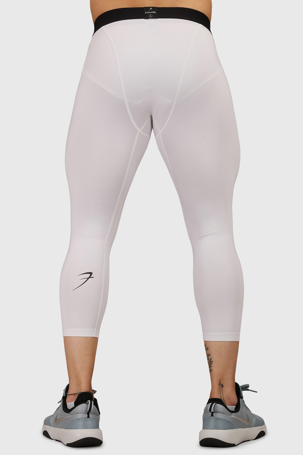 Fuaark Gym Compression White Tights