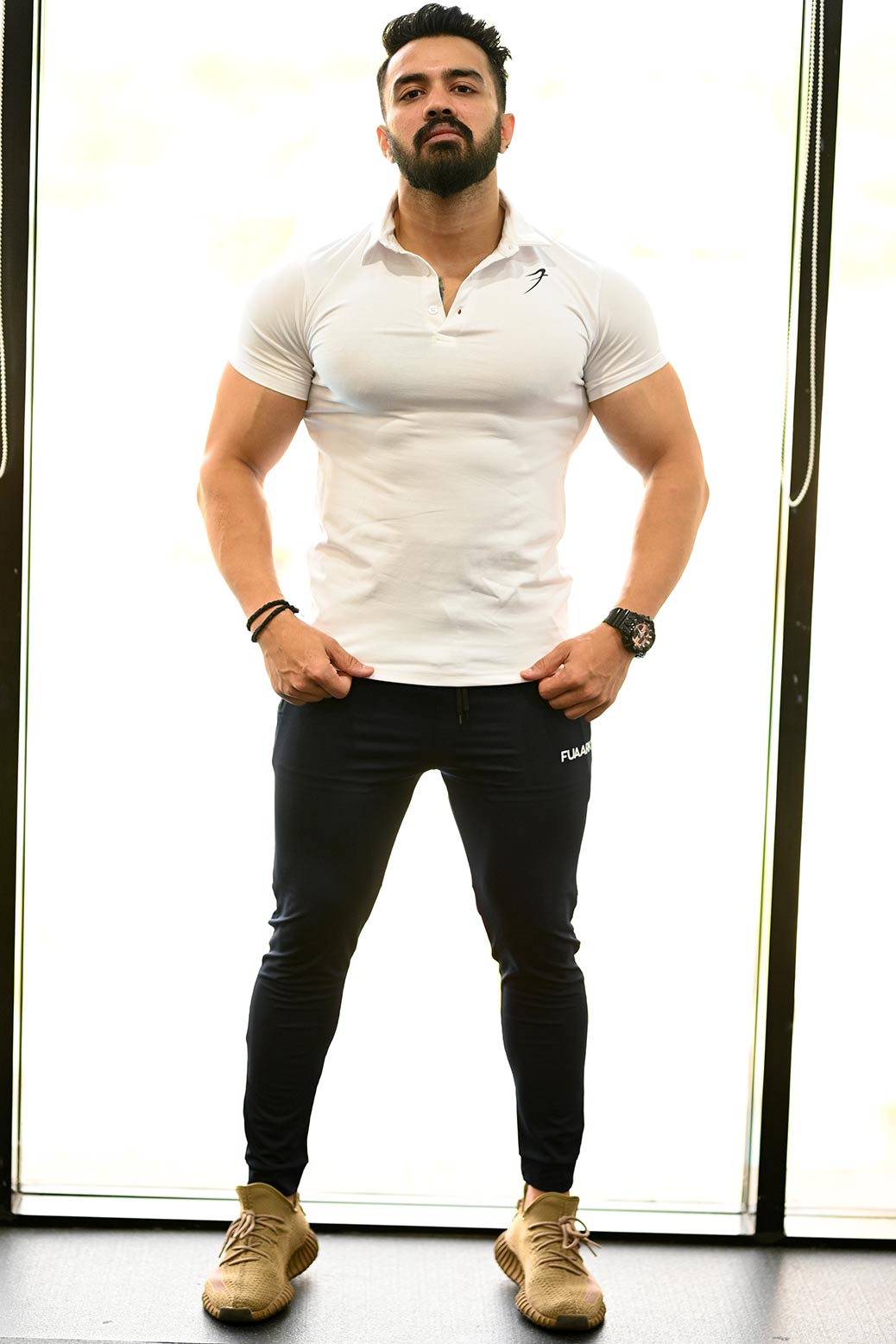 Fuaark Polo White Tshirt For Men | Fuaark Gym